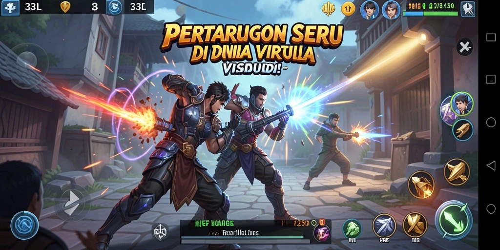 Gameplay Fighting yang intens dan seru dalam 33L.