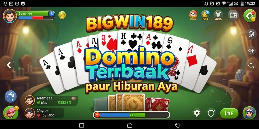 Tampilan permainan Domino yang menarik dan interaktif.