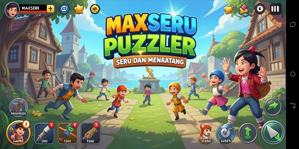 Gameplay seru MAXSERU yang meningkatkan kemampuan otak anda.