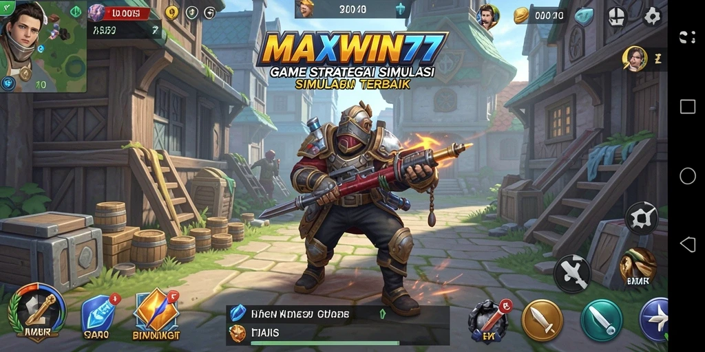 Tangkapan layar gameplay <strong>MAXWIN77</strong> yang menunjukkan aksi pertempuran strategis.