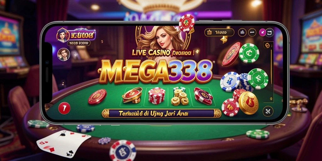 Tampilan gameplay menarik dalam aplikasi Live Casino MEGA338.