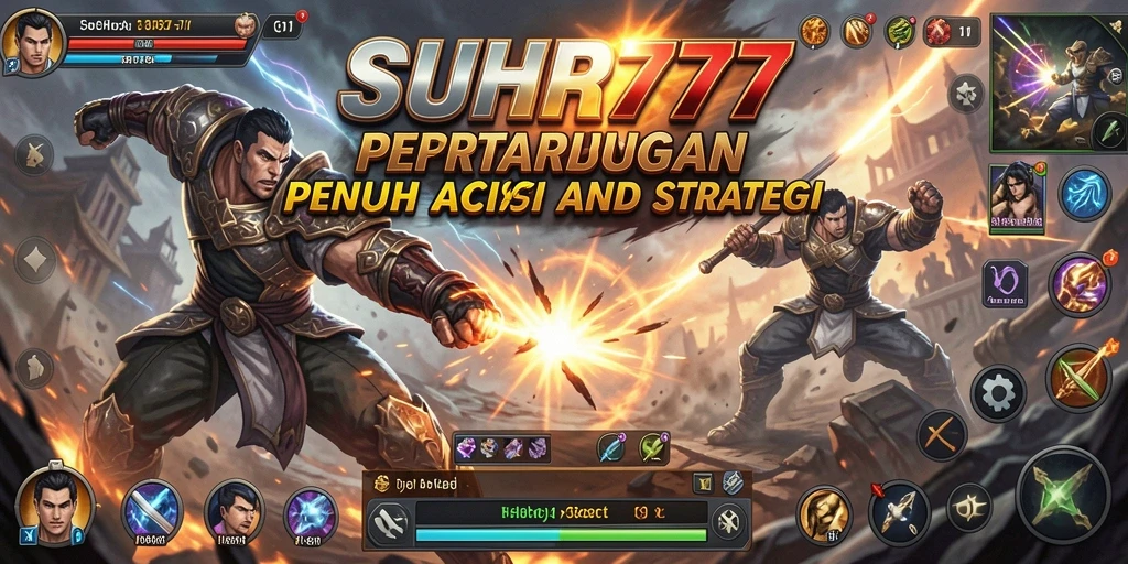 Gameplay mendebarkan dalam pertarungan karakter unik.