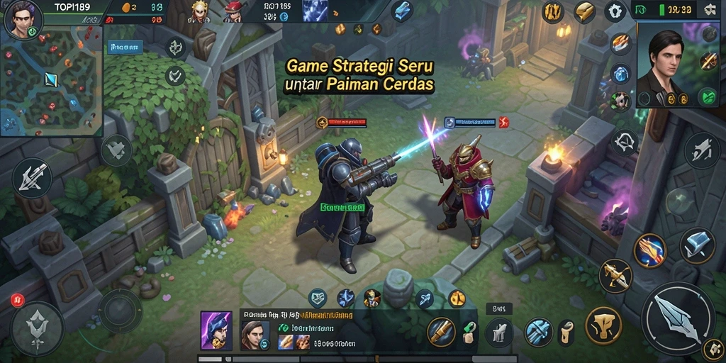 Tampilan dinamis gameplay awal di TOPI189 yang menantang.