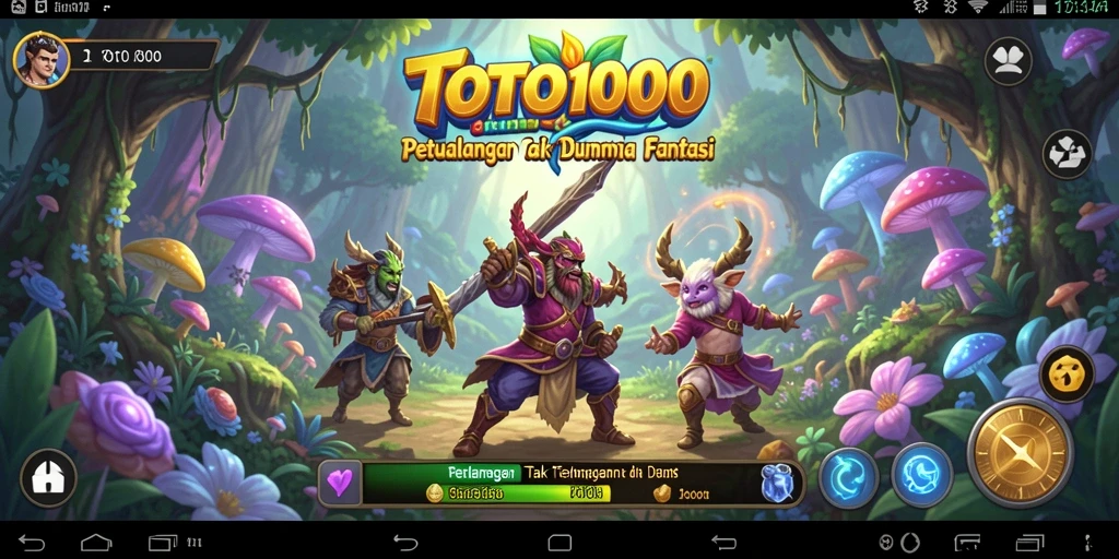 Gameplay TOTO1000 yang penuh aksi di dunia petualangan fantastis.
