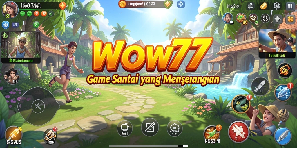 Screenshot gameplay WOW77 yang penuh warna dan menyenangkan.